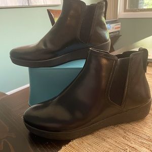 FitFlop Black Booties- Size 10